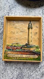 Egmond aan zee oud tegeltje tegel vuurtoren vintage, Ophalen of Verzenden
