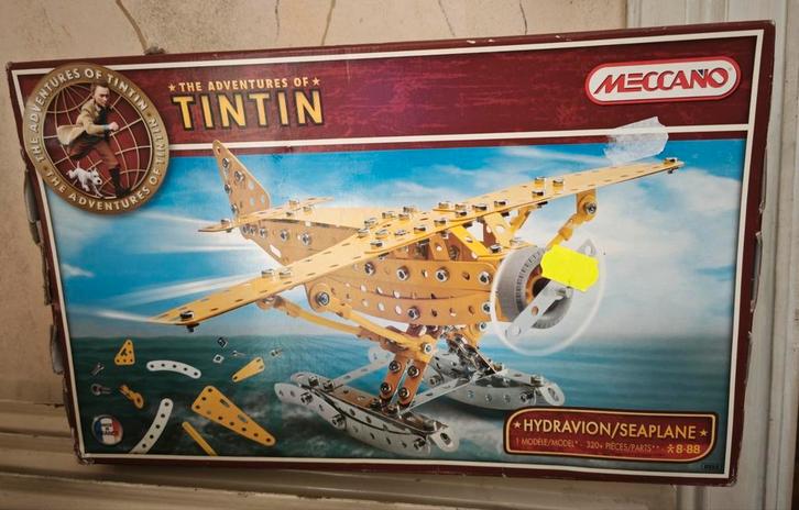 Meccano Tintin Kuifje Watervliegtuig - 830552 (ongeopend), Hobby en Vrije tijd, Modelbouw | Vliegtuigen en Helikopters, Nieuw