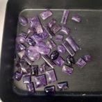 Lot met B kwaliteit amethist cabochons, Sieraden, Tassen en Uiterlijk, Edelstenen, Ophalen of Verzenden, Zo goed als nieuw