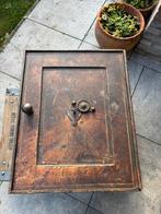 Antieke zware brandkluis kluis antiek, Huis en Inrichting, Ophalen, Gebruikt, ., Antiek
