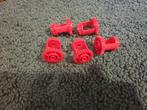 Partij J101=5x Nieuwe Lego technic onderdelen rood