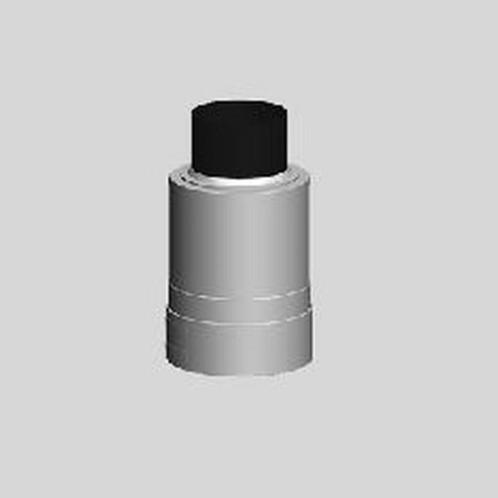 Dakdoorvoer UBBINK Rolux PP/RVS Cascade 125-185 mm Topsectie, Doe-het-zelf en Verbouw, Dakpannen en Dakbedekking, Nieuw, Zwart