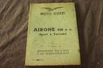 Moto Guzzi Airone 250cc Sport 1956 istruzioni manutenzione, Ophalen of Verzenden, Moto Guzzi