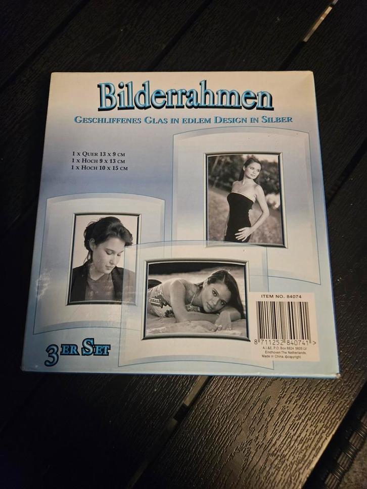 Set van 3 fotolijsten - Nieuw in doos, Huis en Inrichting, Woonaccessoires | Lijsten, Nieuw, Minder dan 50 cm, Minder dan 50 cm