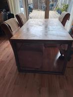 Eetkamertafel industriël, Huis en Inrichting, 200 cm of meer, Zo goed als nieuw, Rechthoekig, 50 tot 100 cm