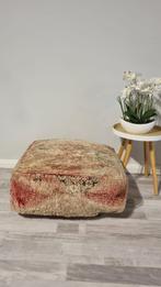 Marokkaanse poefs! Berber poef, vintage zit kussen, Huis en Inrichting, Verzenden, Nieuw, 50 tot 75 cm, Vierkant