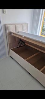 "90x200 Bed met Opbergruimte – Zijwaartse Opening, Modern &, Ophalen of Verzenden, Nieuw, Eenpersoons, Opberg