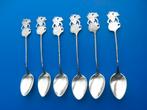 Zilveren Djokja lepeltjes met Wajang, Verzenden, Zilver