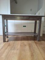 Bruin tafeltje, Huis en Inrichting, Tafels | Sidetables, Ophalen, Zo goed als nieuw, 50 tot 75 cm, Rechthoekig