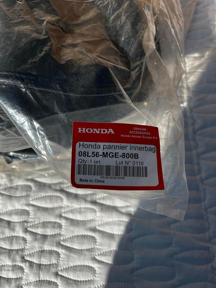 Nieuw - Originele Honda Pannier Inner Bags 08L56-MGE-800B!, Motoren, Accessoires | Koffers en Tassen, Nieuw, Ophalen of Verzenden