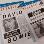 David Bowie PROMO FOLDERS Ariola set van 2 Black Tie Jump, Verzenden, Zo goed als nieuw, Boek, Tijdschrift of Artikel
