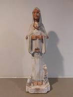 Beeld Madonna 33cm gips Artdeco style, Ophalen of Verzenden, Gebruikt, Beeld(je), Christendom | Katholiek