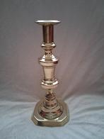 Een Geel - Koperen "Engelse - Victoriaanse" Kaarsenkandelaar, Antiek en Kunst, Antiek | Koper en Brons, Ophalen, Koper