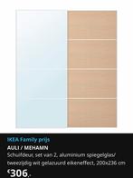 Ikea Auli/Mehamn schuifdeuren set Pax kast, Ophalen, 200 cm of meer, Zo goed als nieuw, 200 cm of meer