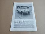 Reclame (uit oud tijdschrift) Ford Capri (1962), Verzamelen, Auto's, Gebruikt, Verzenden