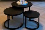 Drie zwarte salontafels, Ophalen of Verzenden, Zo goed als nieuw, Zwart