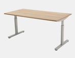 Bureau 80 x 180 berken, Ophalen of Verzenden, In hoogte verstelbaar, Zo goed als nieuw, Bureau