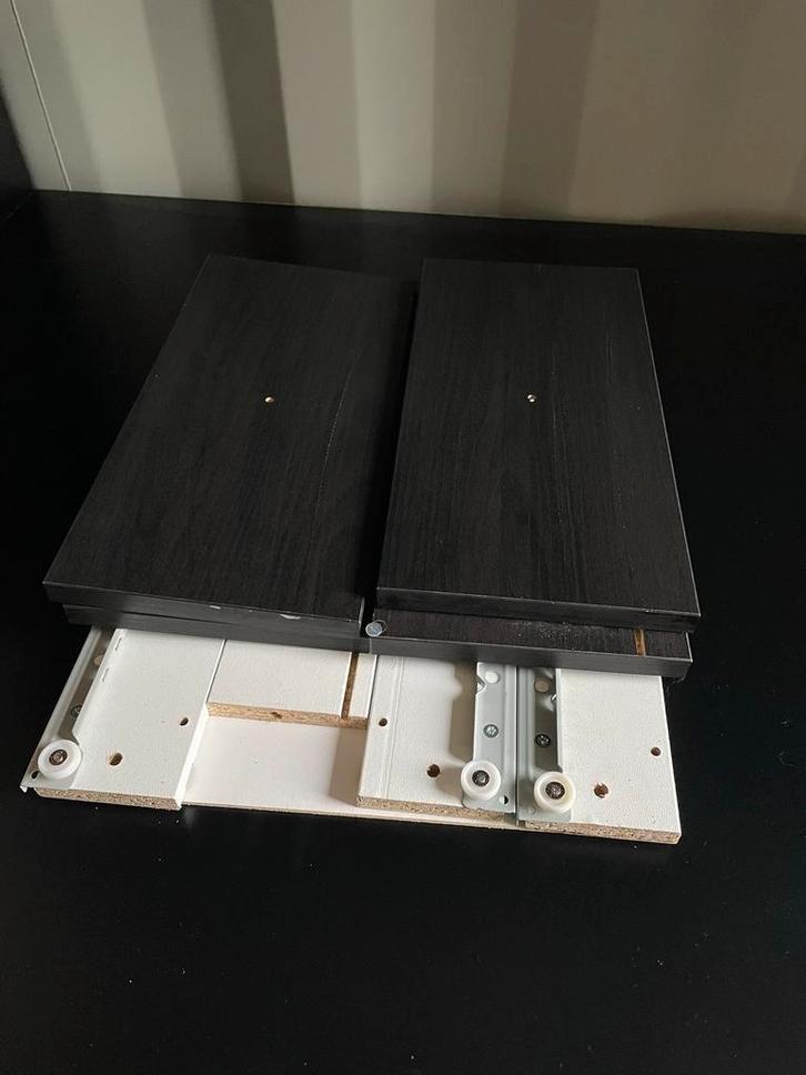 2x KALLAX Lade-inzet Zwart, Huis en Inrichting, Kasten | Kledingkasten, Gebruikt, Minder dan 100 cm, Minder dan 50 cm, 25 tot 50 cm