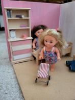 Miniatuur Poppenkamer met Poppetjes, Ophalen of Verzenden, Gebruikt, Poppenhuis