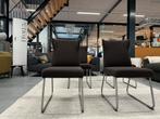 4 nieuw Jess Design Largo eetkamerstoel Bruin stof Stoel, Huis en Inrichting, Stoelen, Bruin, Nieuw, Ophalen of Verzenden, Vier