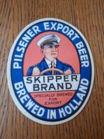Skipper brand bier oud ongebruikt etiket Amstel, Ophalen of Verzenden, Nieuw, Overige typen, Overige merken