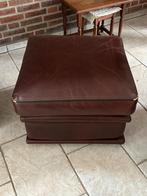 Luie zetel met poef, Huis en Inrichting, Fauteuils, Ophalen, Gebruikt, Leer