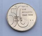 Zilveren jubileummunt Beatrix 1995 munten bevrijding, Koningin Beatrix, Zilver, Ophalen of Verzenden, Losse munt
