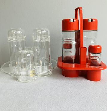 Guzzini Valira cruet set olie en azijnstel tafelstel Pop Art beschikbaar voor biedingen