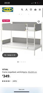 Stapelbed ikea 90 x 200 cm., Huis en Inrichting, Slaapkamer | Stapelbedden en Hoogslapers, Ophalen, 90 cm, Tweepersoons, Zo goed als nieuw