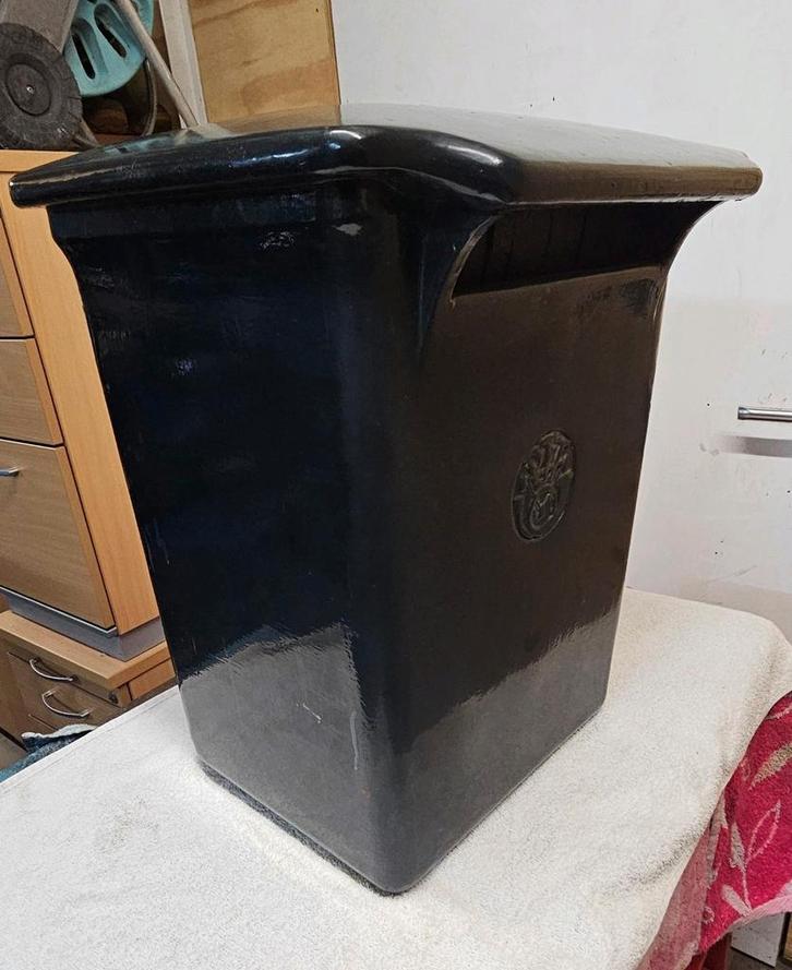 Originele PTT Brievenbus Kleine Ko ZELDZAAM, Tuin en Terras, Brievenbussen, Gebruikt, IJzer, Ophalen