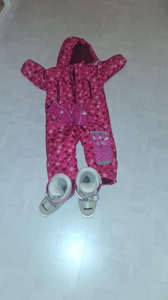 Complete ski set kind 3-5 jaar, skischoen 18-19.5, Ophalen of Verzenden, Onbekend, Maat 34 (XS) of kleiner, Gedragen