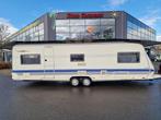 Hobby Prestige 720 UML 720 enkele bedden, Caravans en Kamperen, Caravans, Hobby, 7 tot 8 meter, Treinzit, Tot en met 5