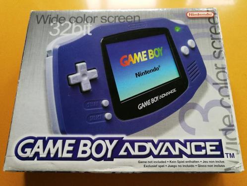 Nintendo Gameboy advance purple, Spelcomputers en Games, Spelcomputers | Nintendo Game Boy, Gebruikt, Game Boy Advance, Ophalen of Verzenden