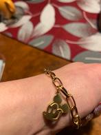 Leuke Mickey Mouse Armband, Ophalen of Verzenden, Zo goed als nieuw, Goud, Met bedels of kralen