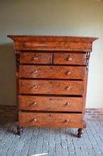Prachtige antieke mahonie houten chiffoniere, ladekast., Verzenden