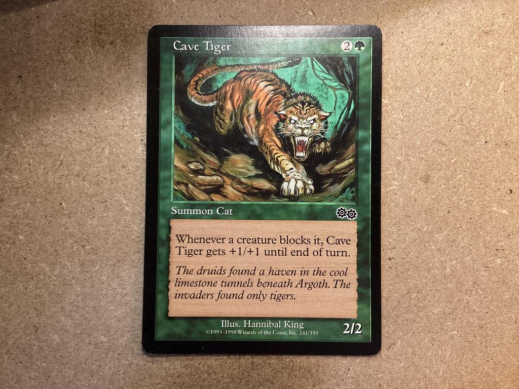 1x Cave Tiger [241/350] (Excellent), Ophalen of Verzenden, Zo goed als nieuw, Losse kaart
