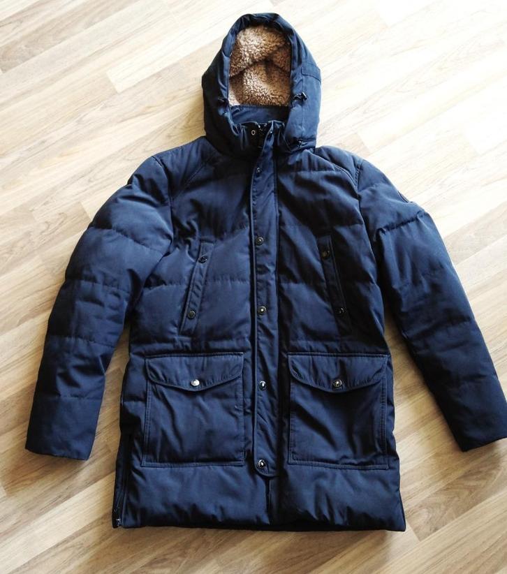 Reset donsjas jas winter maat 54 donkerblauw, Kleding | Heren, Jassen | Winter, Zo goed als nieuw, Maat 52/54 (L), Blauw, Ophalen of Verzenden