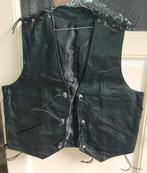 Vest lederen vest, Kleding | Heren, Ophalen of Verzenden, Zo goed als nieuw, Zwart