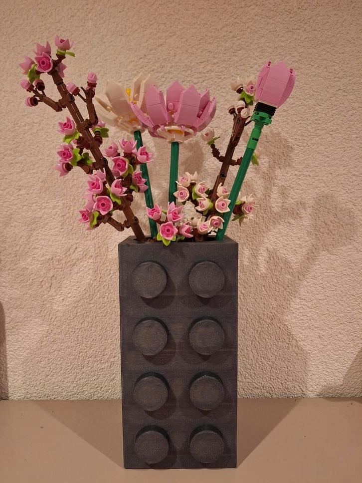 Legoblok vaas, Huis en Inrichting, Woonaccessoires | Vazen, Nieuw, Overige kleuren, Minder dan 50 cm, Ophalen of Verzenden