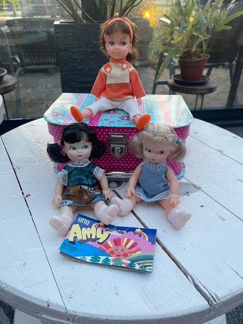 VERKOCHT 3 leuke 70- er jaren popjes., Verzamelen, Poppen, Gebruikt, Pop, Ophalen of Verzenden