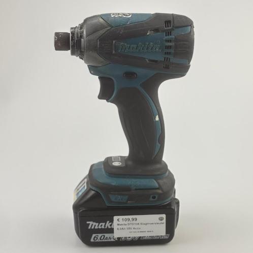 Makita DTD134 Slagmoersleutel 6.0Ah 18V Accu, Doe-het-zelf en Verbouw, Gereedschap | Boormachines, Zo goed als nieuw