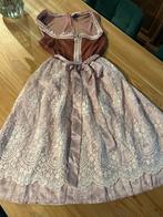 Roze Dirndl Jurk met Kant - Maat XS, Ophalen of Verzenden, Zo goed als nieuw, Roze, Maat 34 (XS) of kleiner