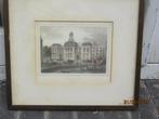 Beurs te Rotterdam, Mooie ged ingekl Staalgravure JM KOLB 18, Ophalen of Verzenden