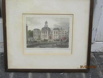 Beurs te Rotterdam, Mooie ged ingekl Staalgravure JM KOLB 18 beschikbaar voor biedingen