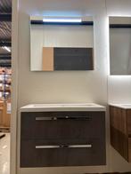 Badmeubel 80cm - beton antraciet - keramische wastafel, Ophalen, Nieuw, 50 tot 100 cm, Minder dan 100 cm
