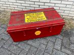 Oude vintage kist metaal shell, Gebruikt, 100 tot 150 cm, Geen, Ophalen of Verzenden