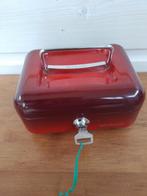 Ijzeren geldkistje  Brabantia met sleutel, Ophalen of Verzenden, Zo goed als nieuw, Metaal of Blik, Overige thema's