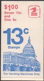USA 1977 $ 1 Flag over Capitol Postzegelboekje, Perf. 10, Verzenden, Postfris, Noord-Amerika