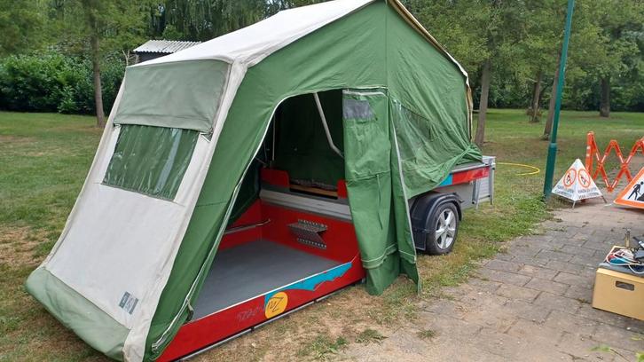 Aart kok   Zambezi Original tenttrailer 2001, Caravans en Kamperen, Tenten, Gebruikt, Ophalen