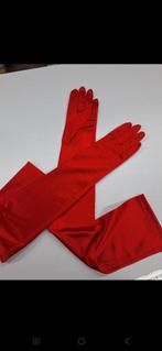 Rode Glimmende Lange Handschoenen, Kleding | Dames, Maat 38/40 (M), Nieuw, Ophalen of Verzenden, Geen